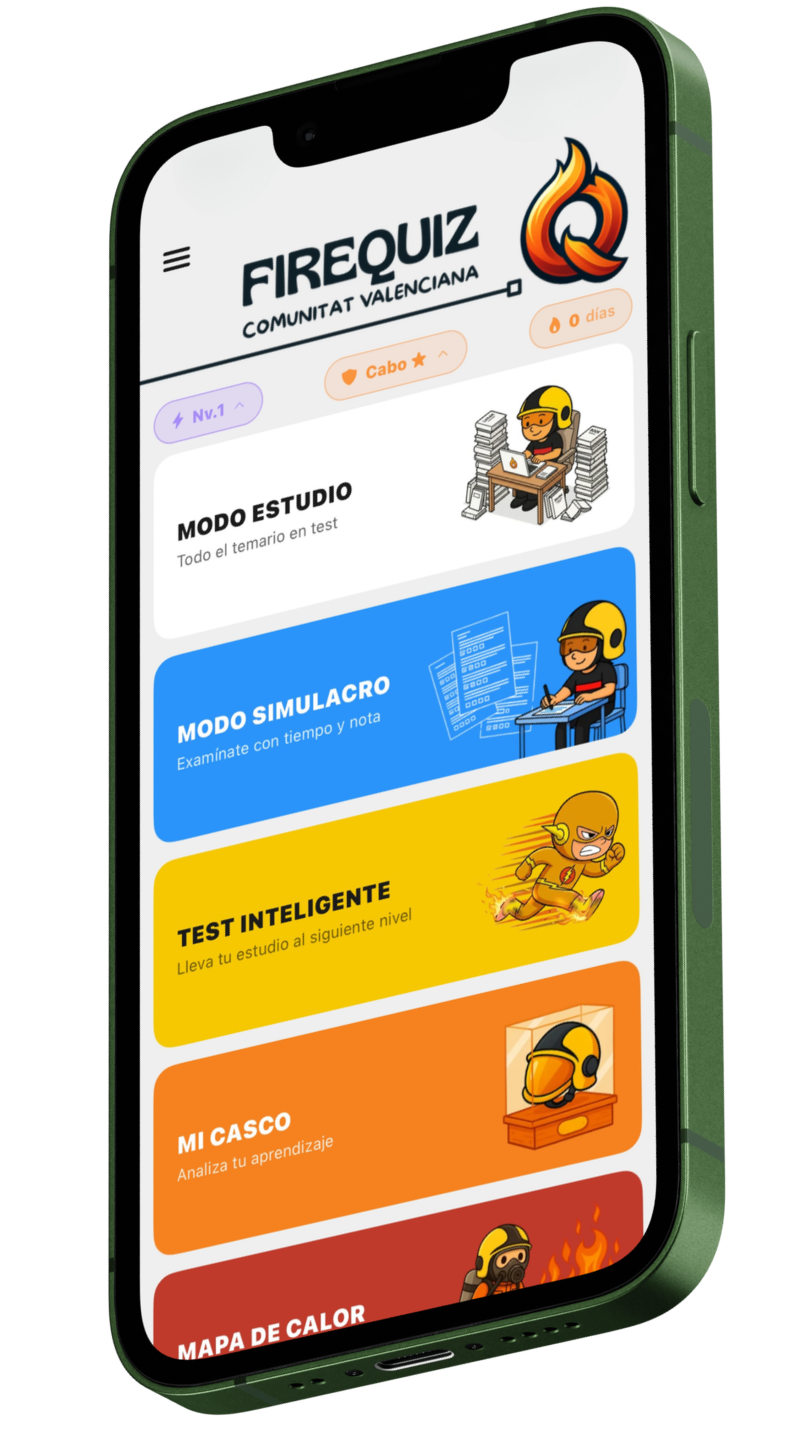 App móvil FireQuiz Comunitat Valenciana