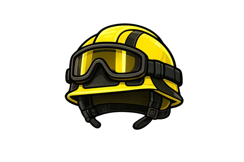 Casco de bombero forestal